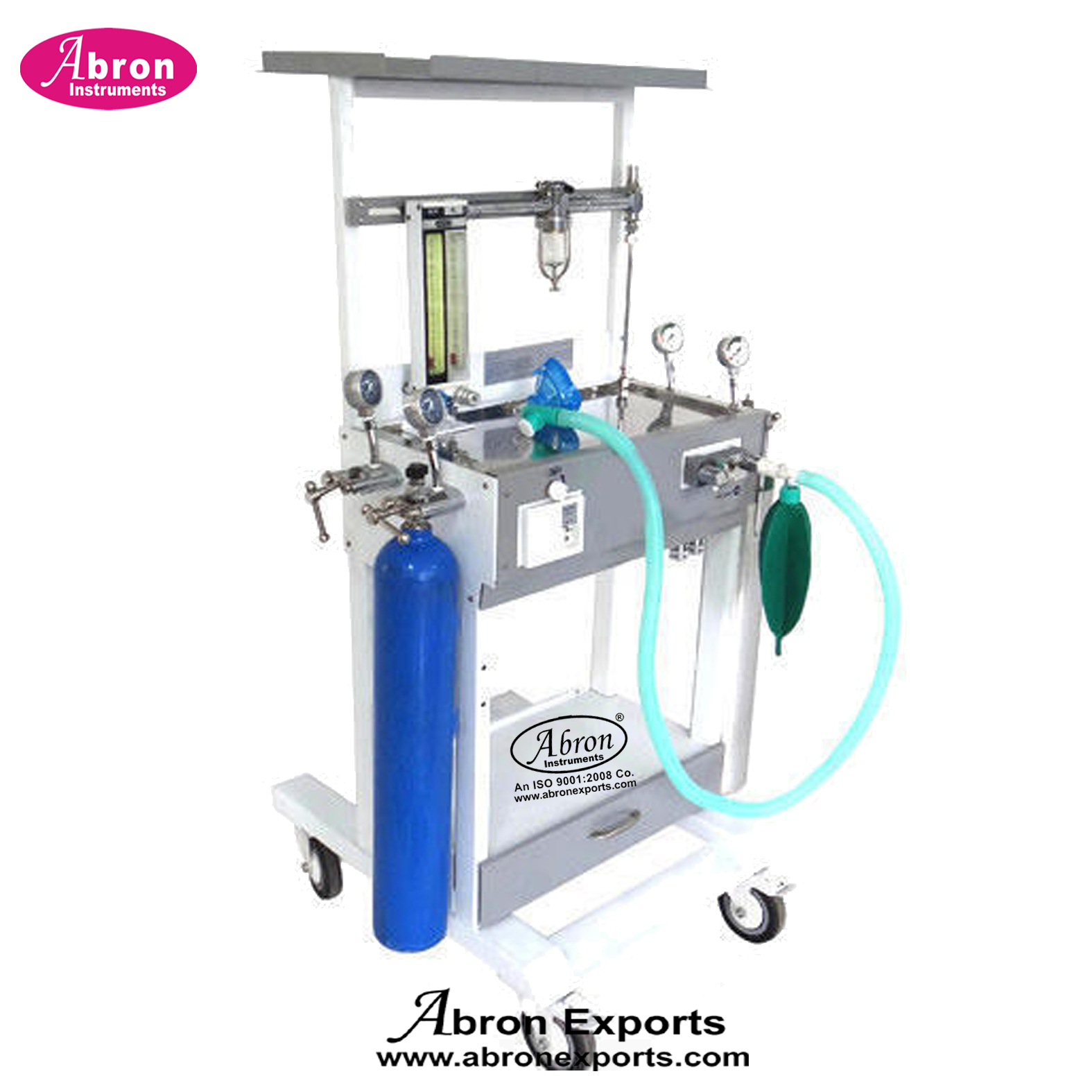 Anaesthesia Machine Work Station Portable With Oxygen Cylinder Sterlization OT Room Operation Theater ICU Laboratory etc Abron ABM-1120WST 